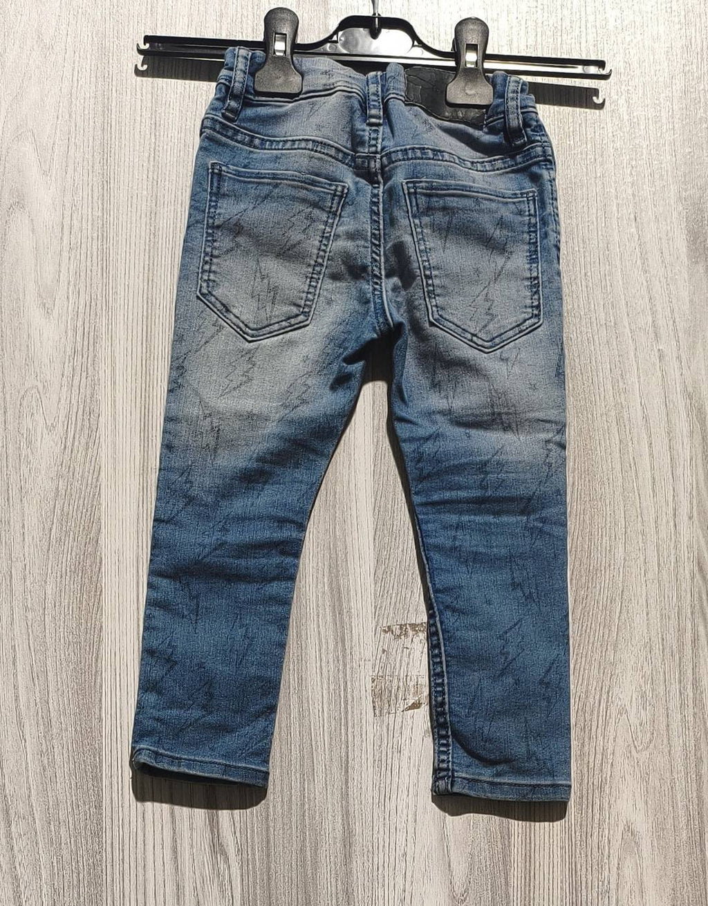 &Denim kék villámmintás fiú farmernadrág