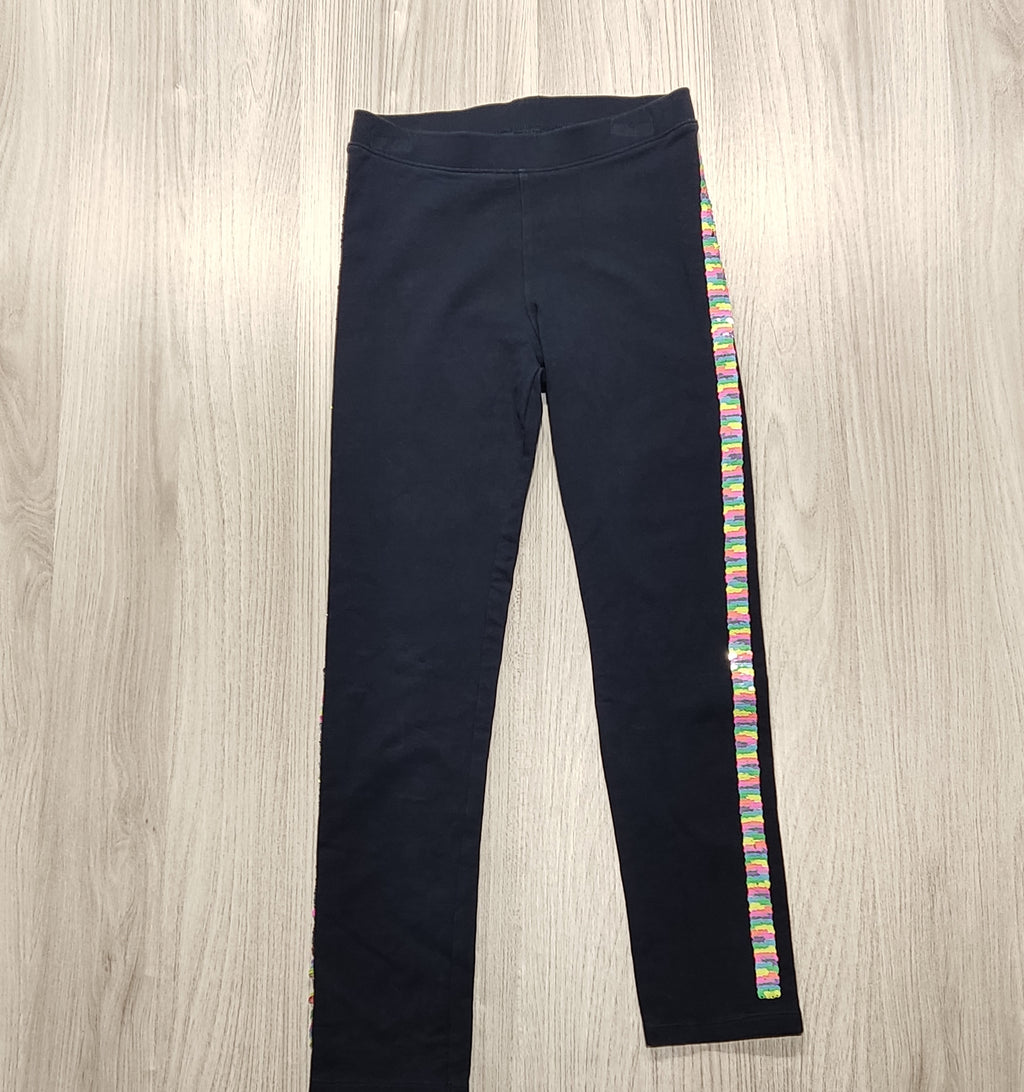 H&M sötétkék oldalt csíkos leggings