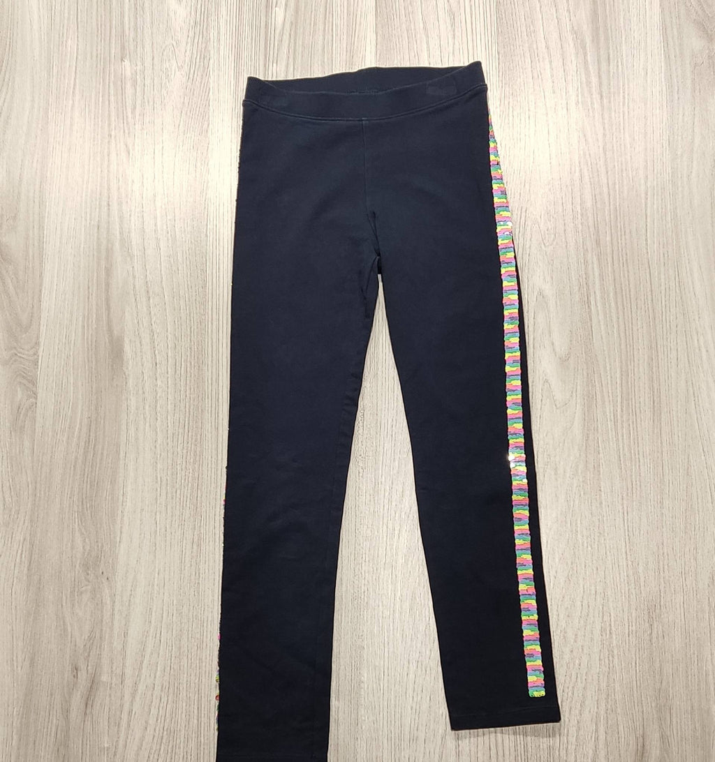 H&M sötétkék oldalt csíkos leggings