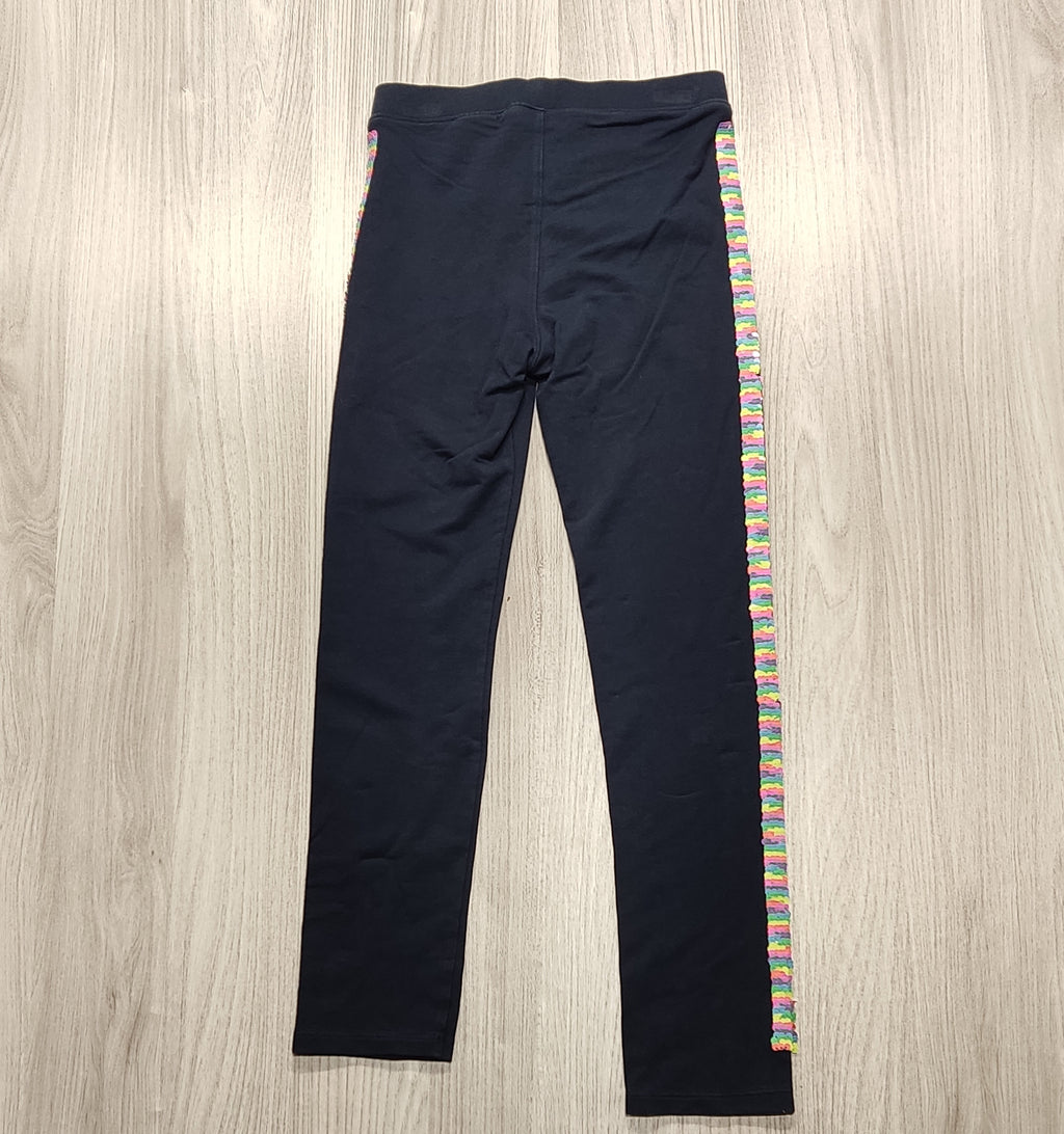 H&M sötétkék oldalt csíkos leggings