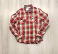 H&M piros kockás hosszú ujjú ing