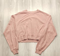 H&M rózsaszín rövid fazonú pulóver