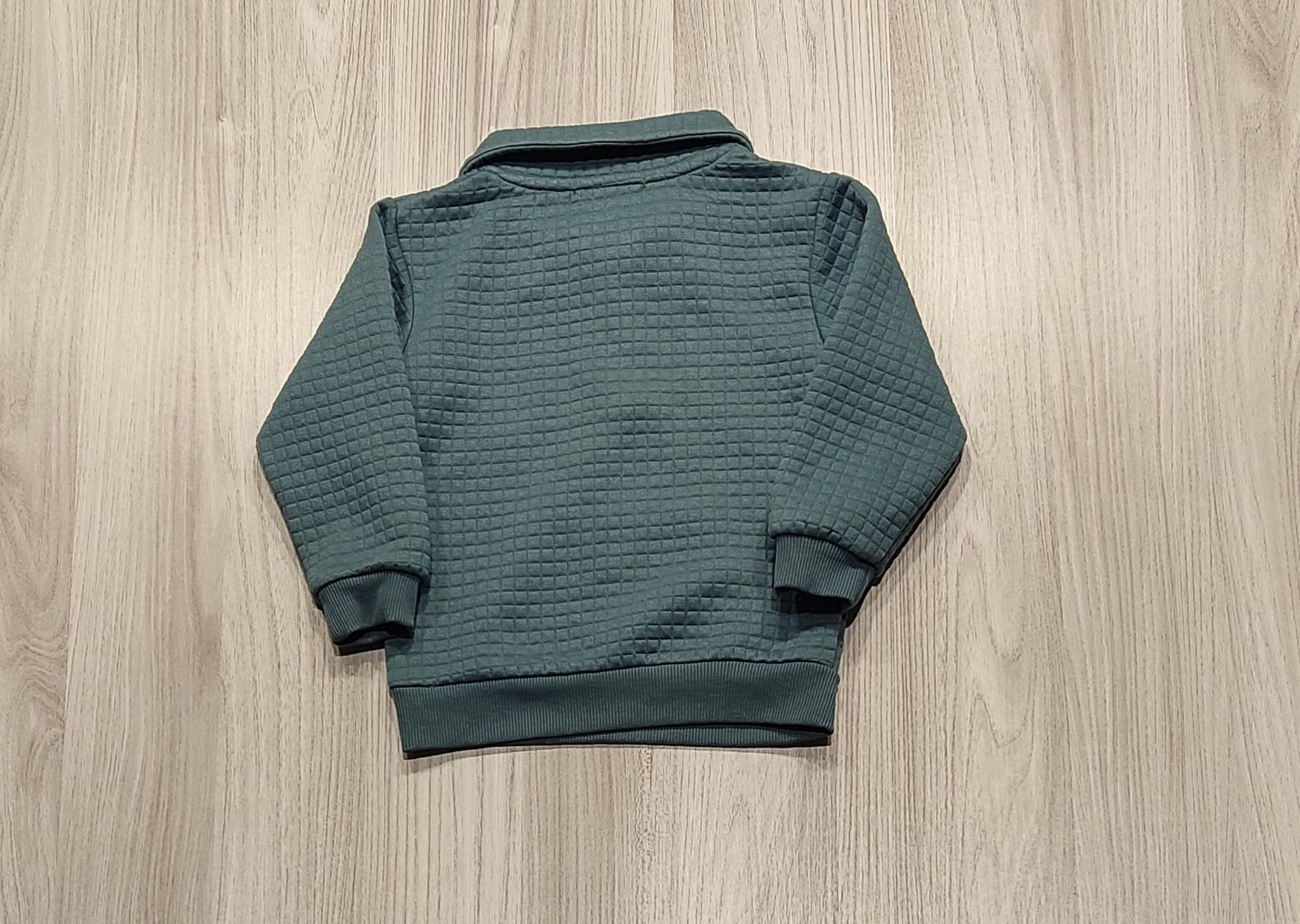 Primark kék steppelt félcipzáras pulóver