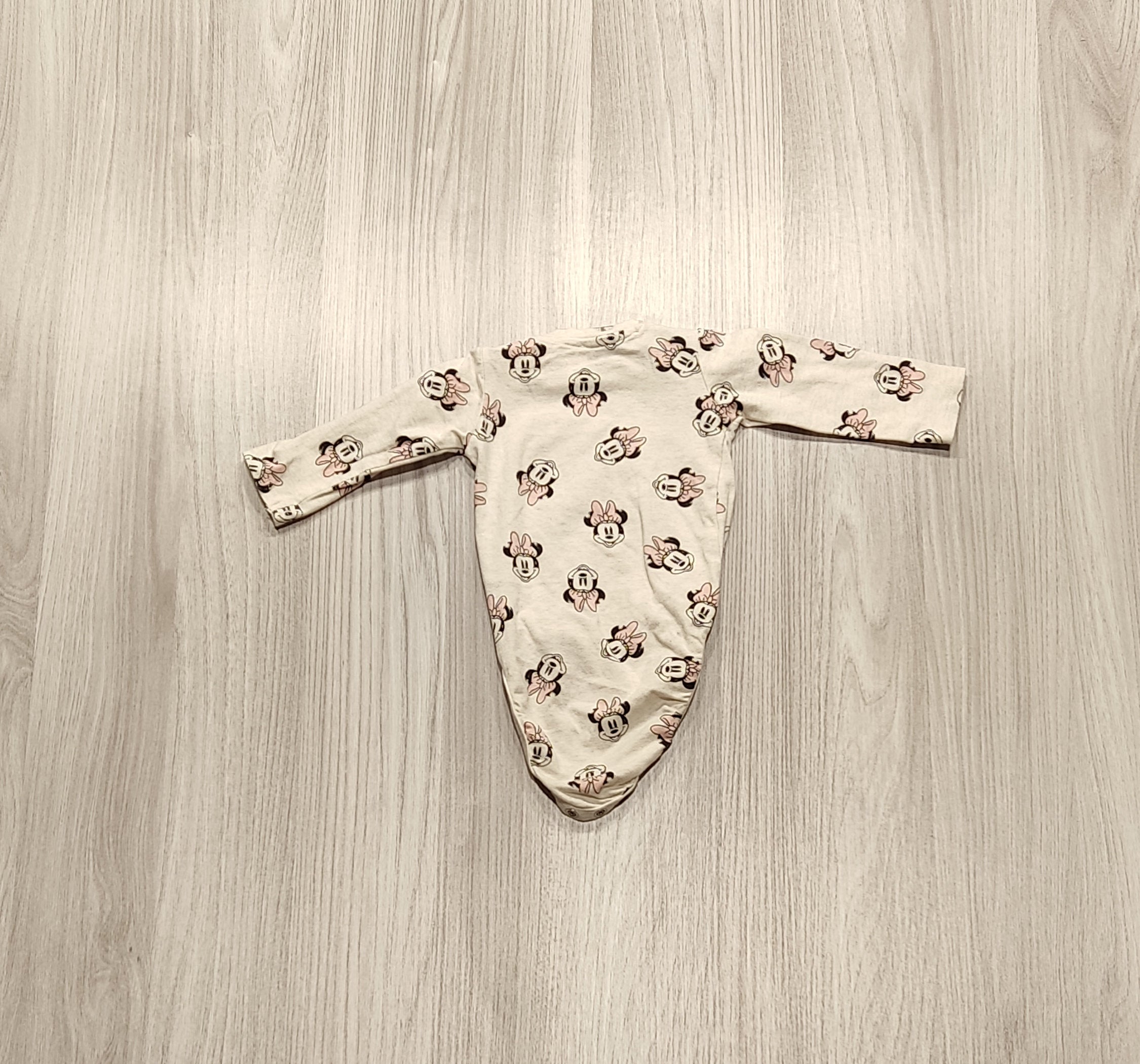 Fehér Minnie egér mintás body