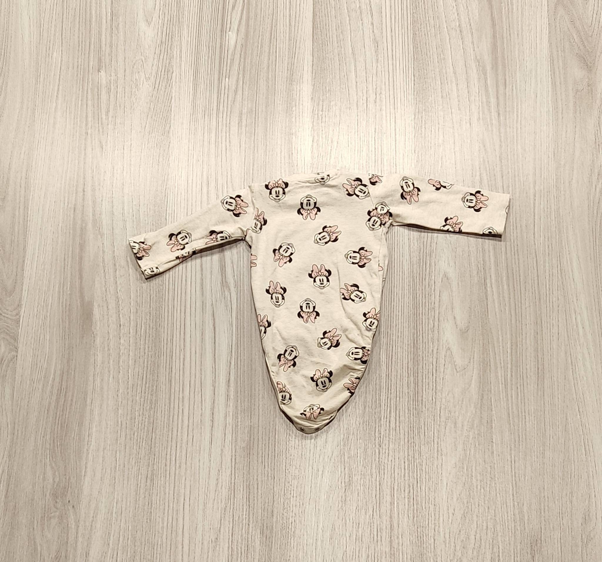 Fehér Minnie egér mintás body