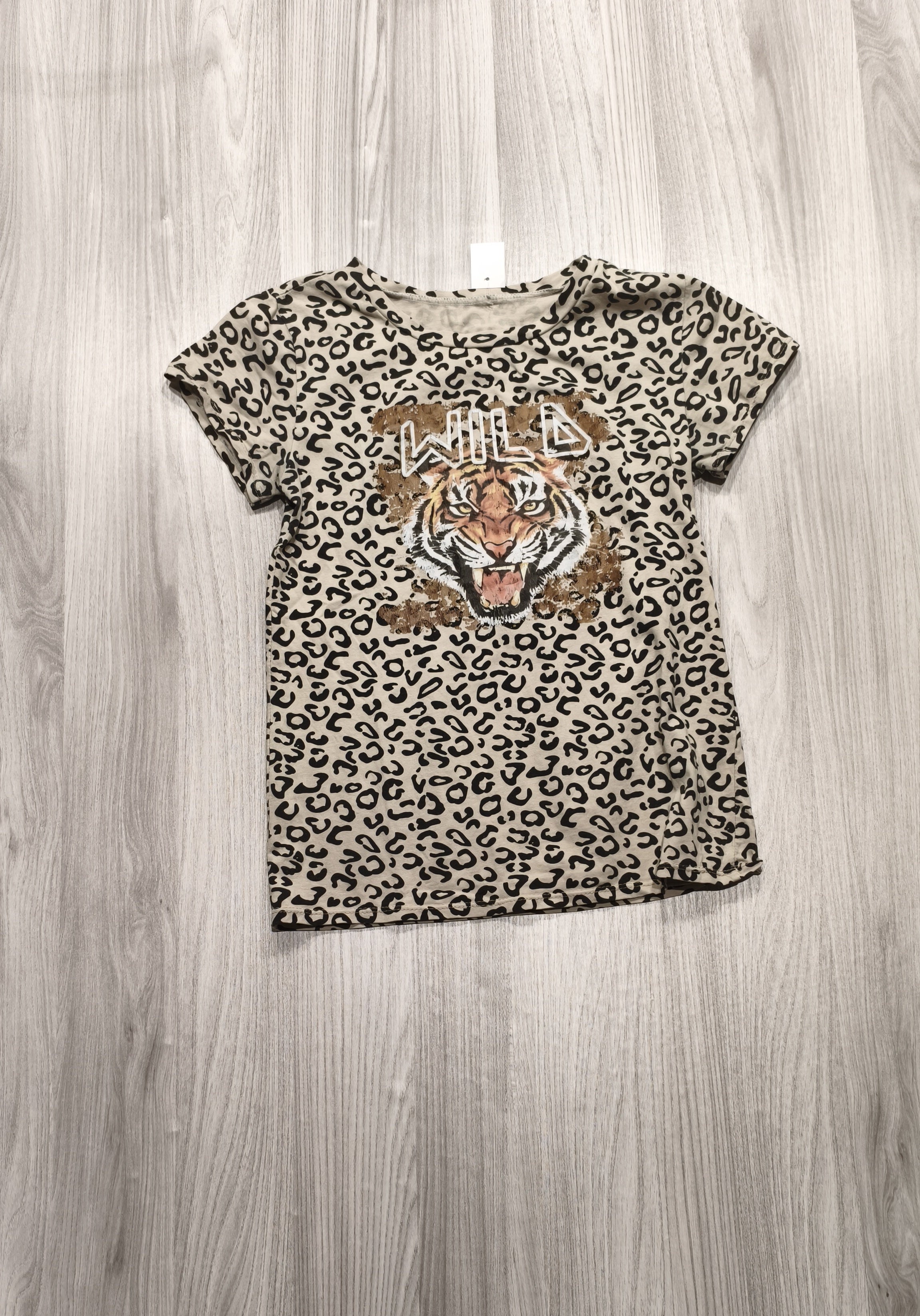 Leopárd mintás „Wild” póló