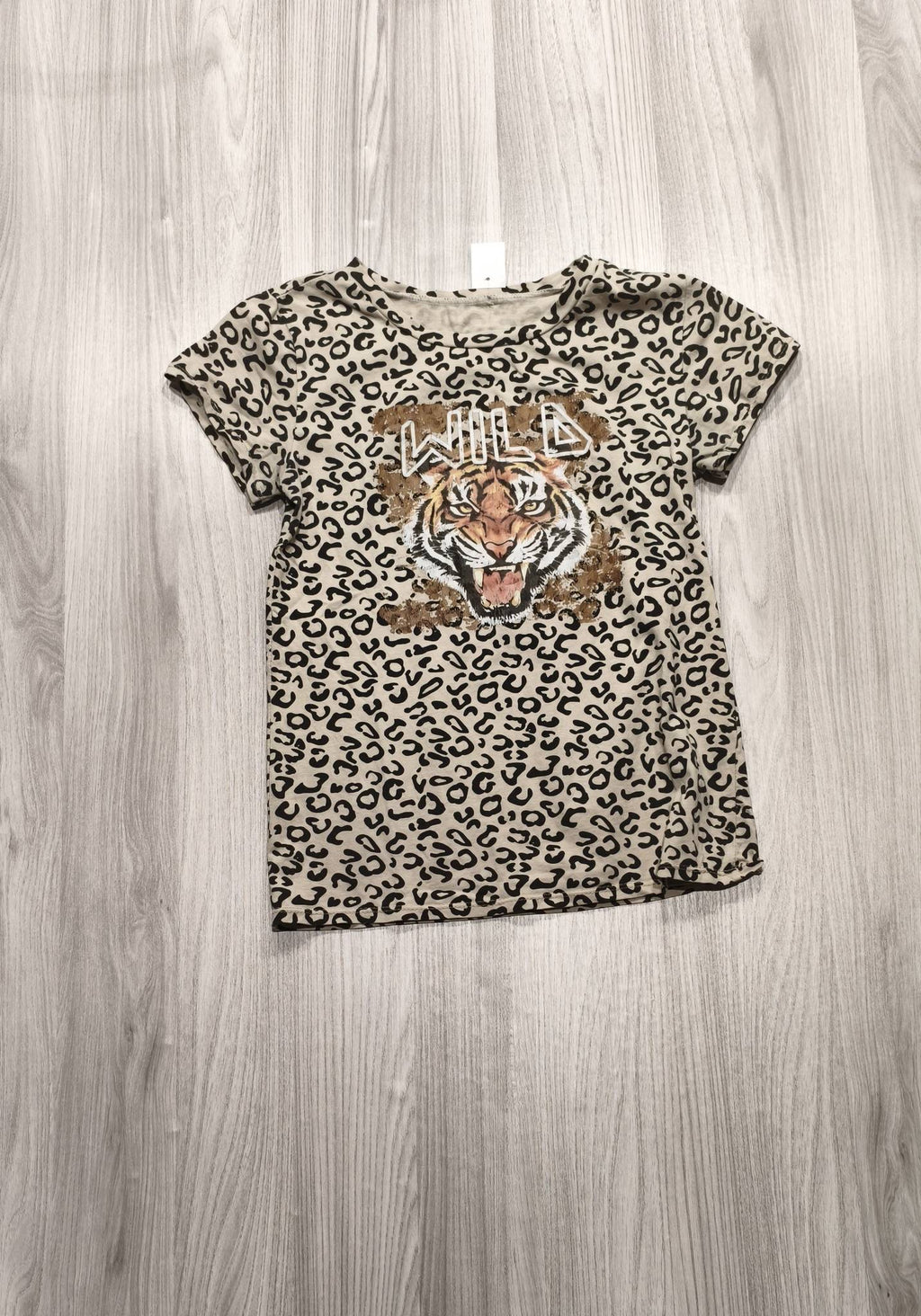 Leopárd mintás „Wild” póló