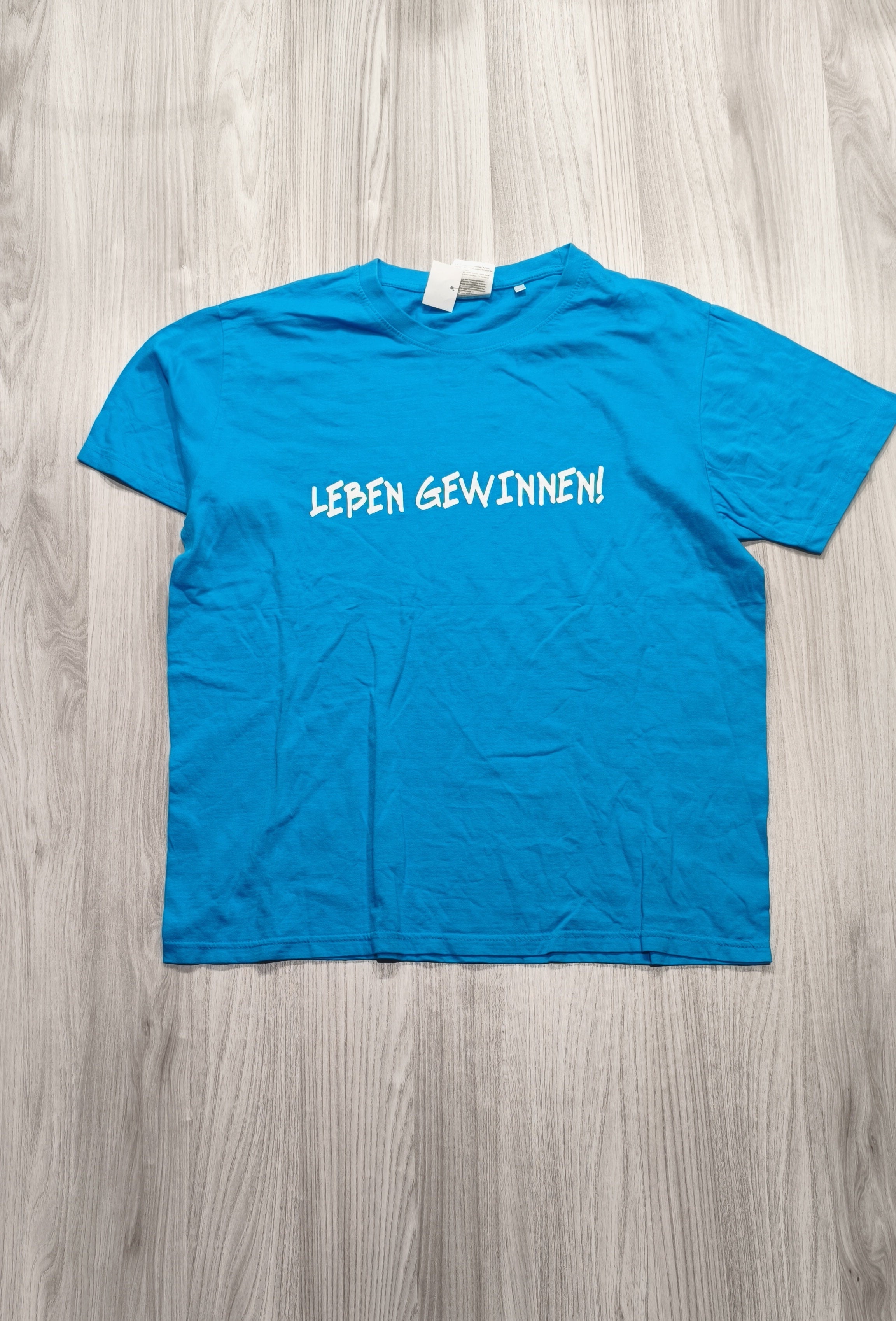 James & Nicholson kék „Leben gewinnen!” póló