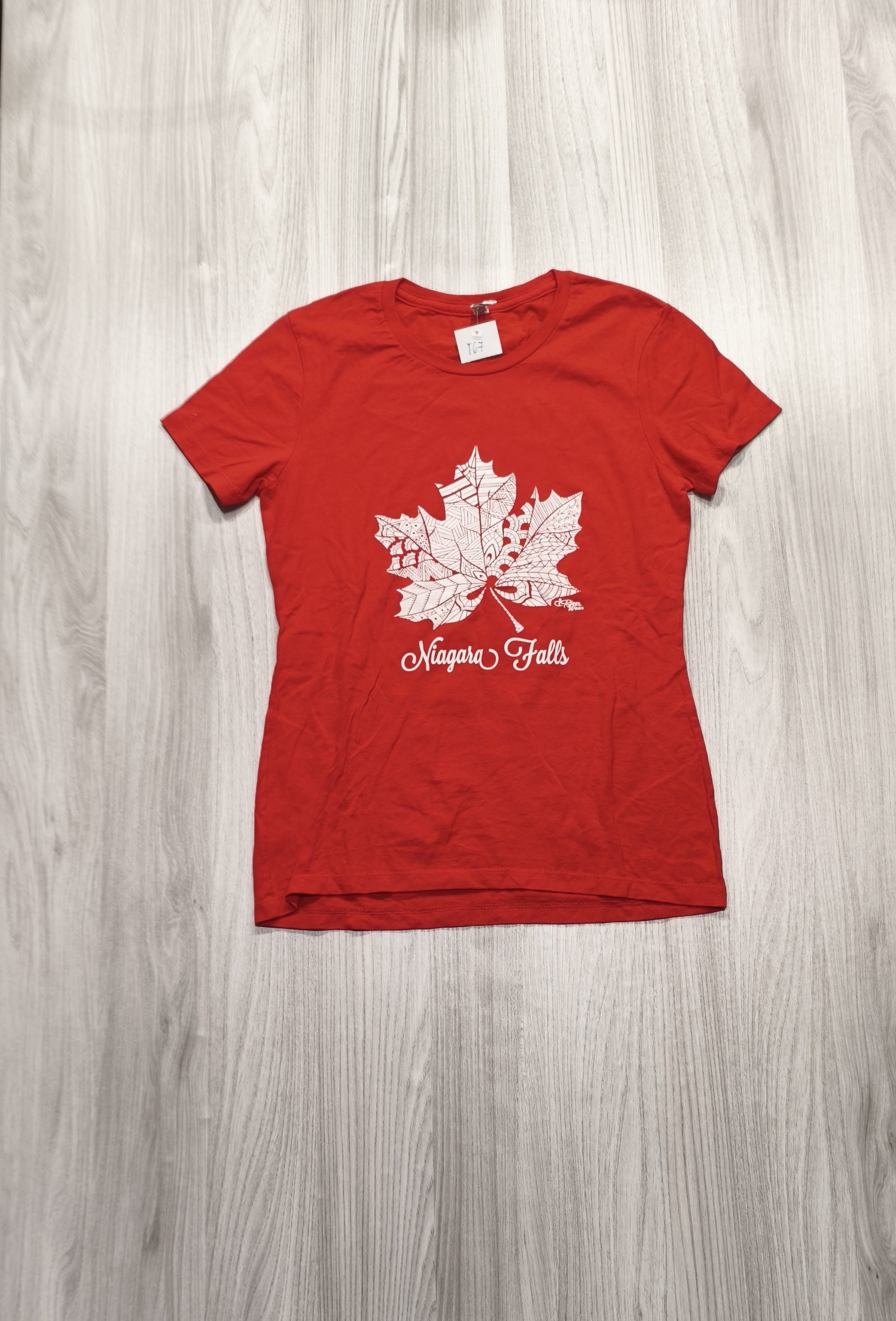 Alstyle piros „Niagara Falls” póló