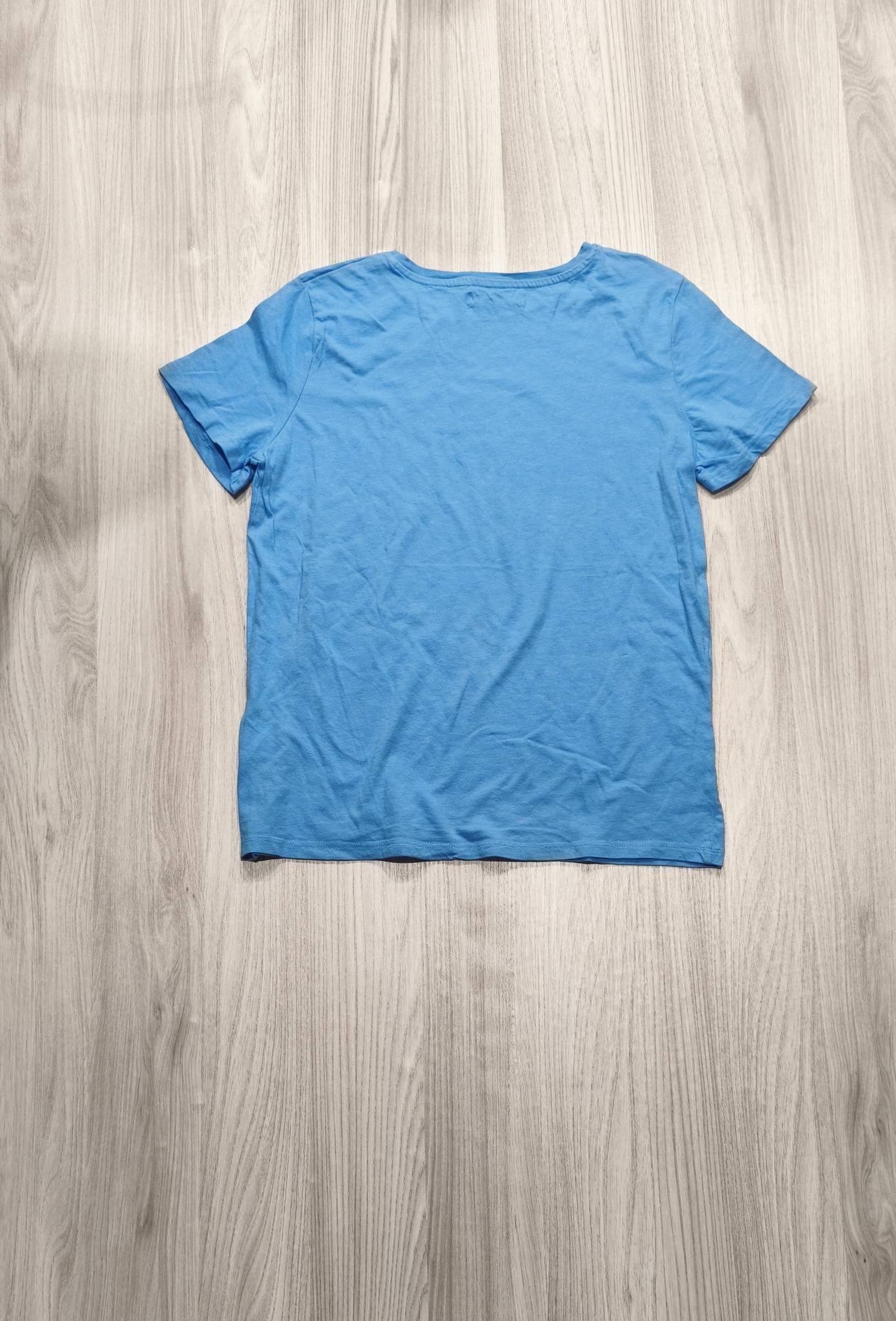 Sinsay kék „Athletic Crew” póló