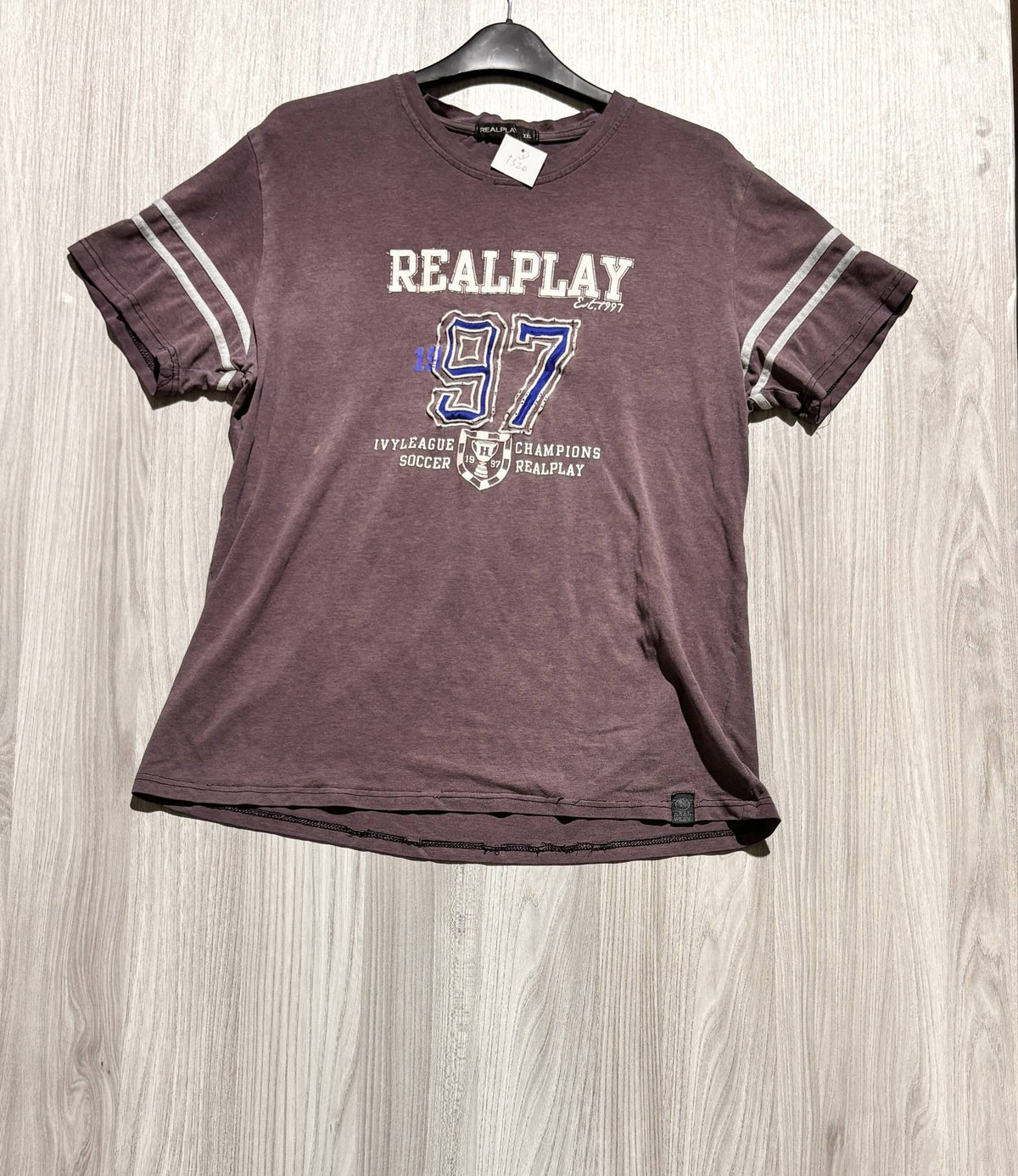 Realplay Lila Feliratos Rövid Ujjú Póló