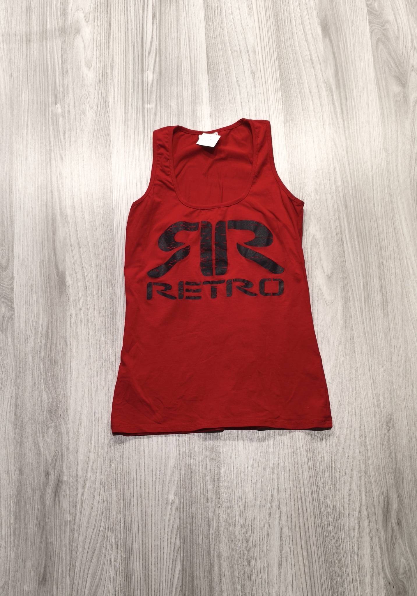 Retro piros ujjatlan felsõ logóval
