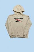 Reebok krémszínû kapucnis pulóver