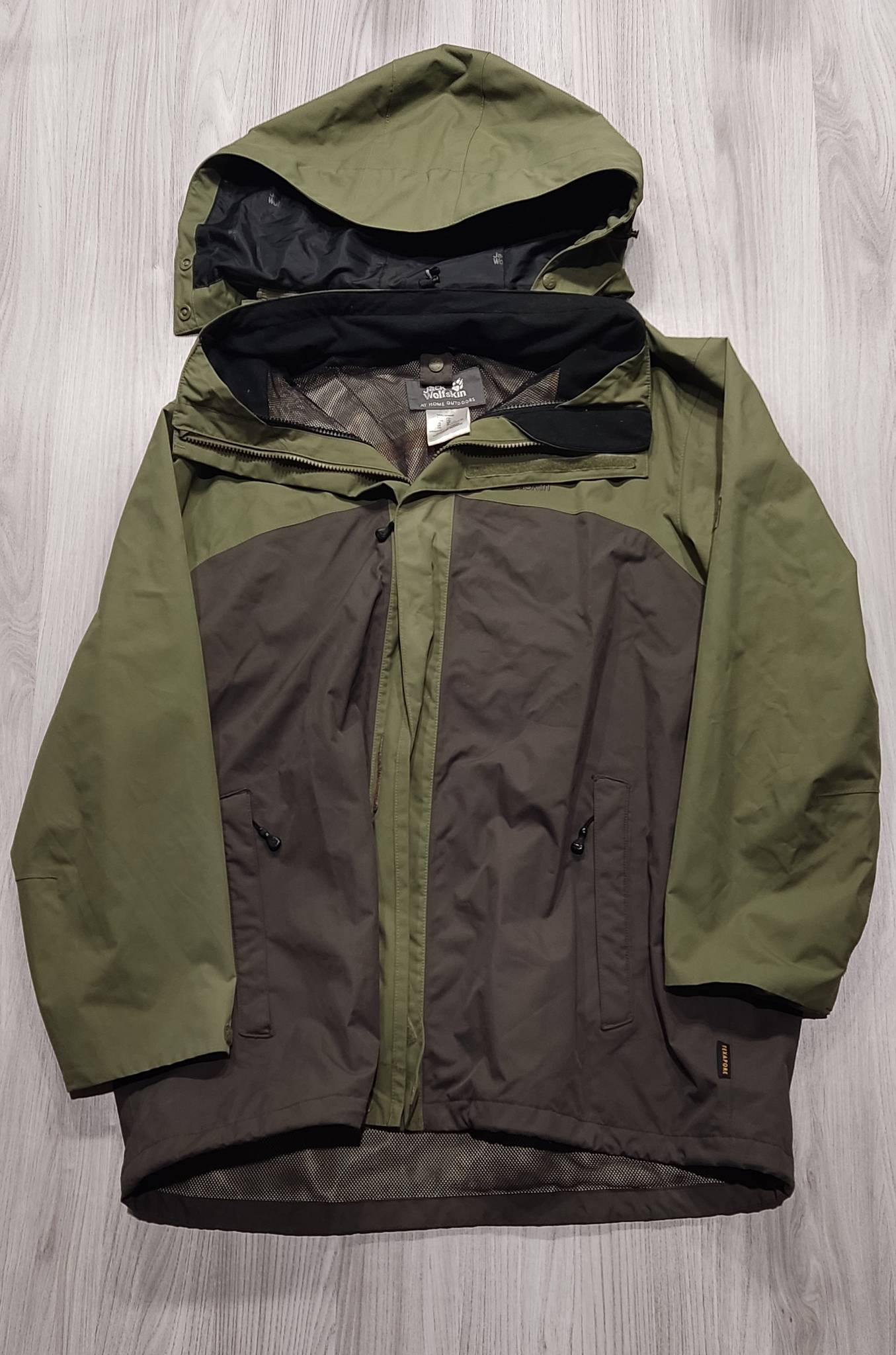 Jack Wolfskin zöld outdoor kabát