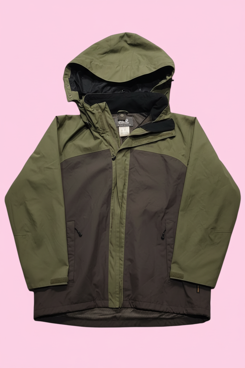 Jack Wolfskin zöld outdoor kabát