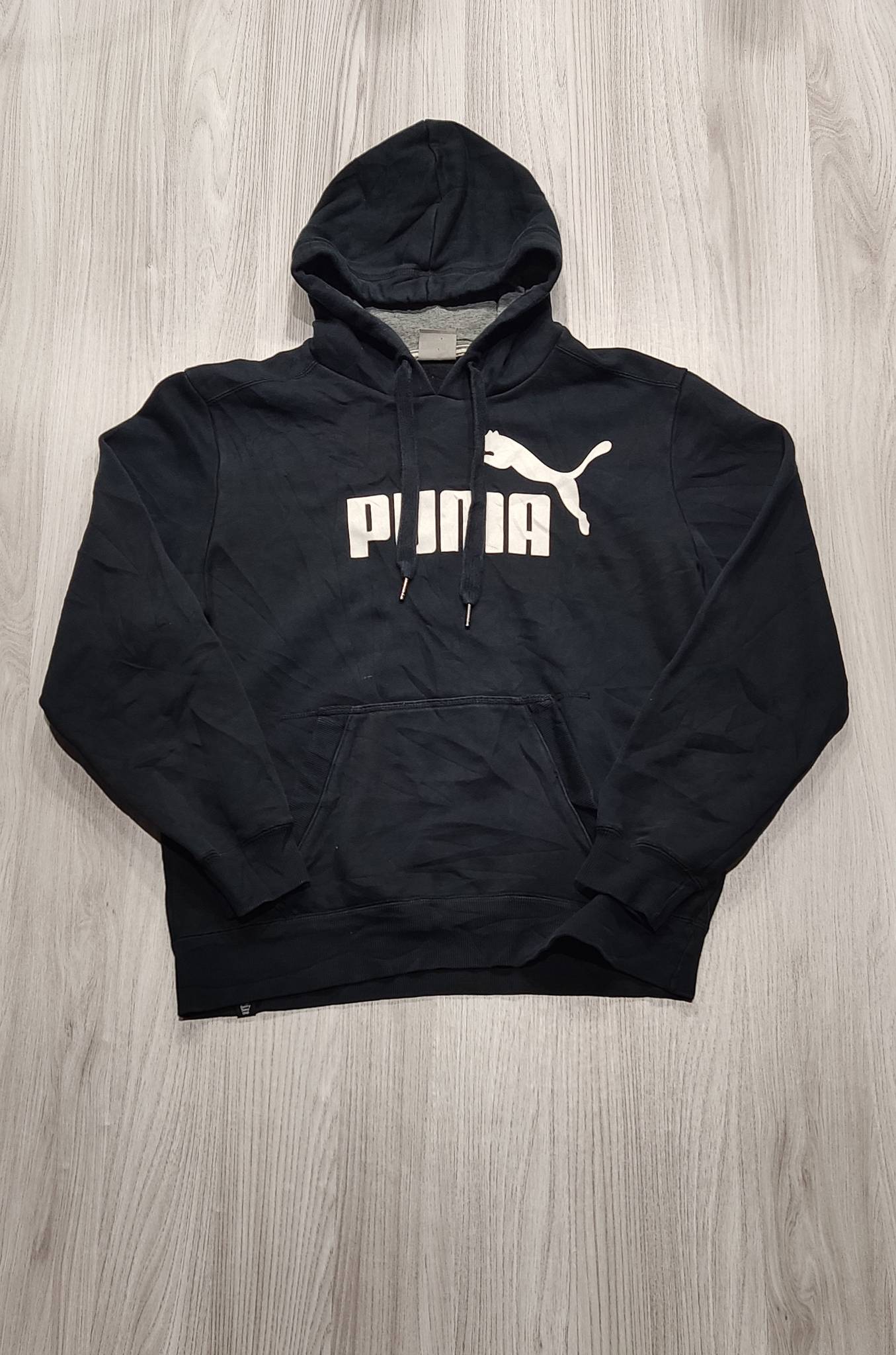 Puma fekete kapucnis pulóver