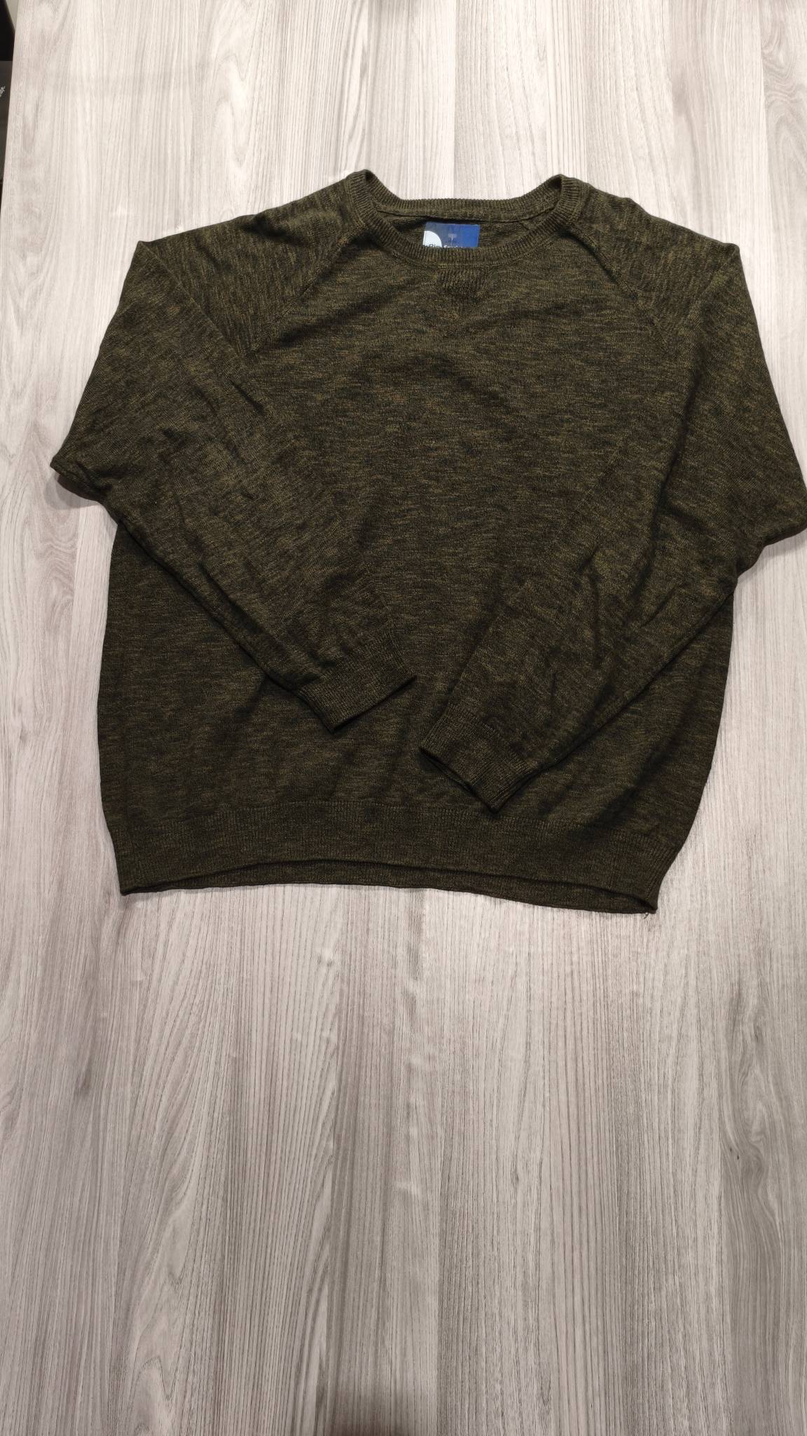 Big Fashion khaki kötött pulóver